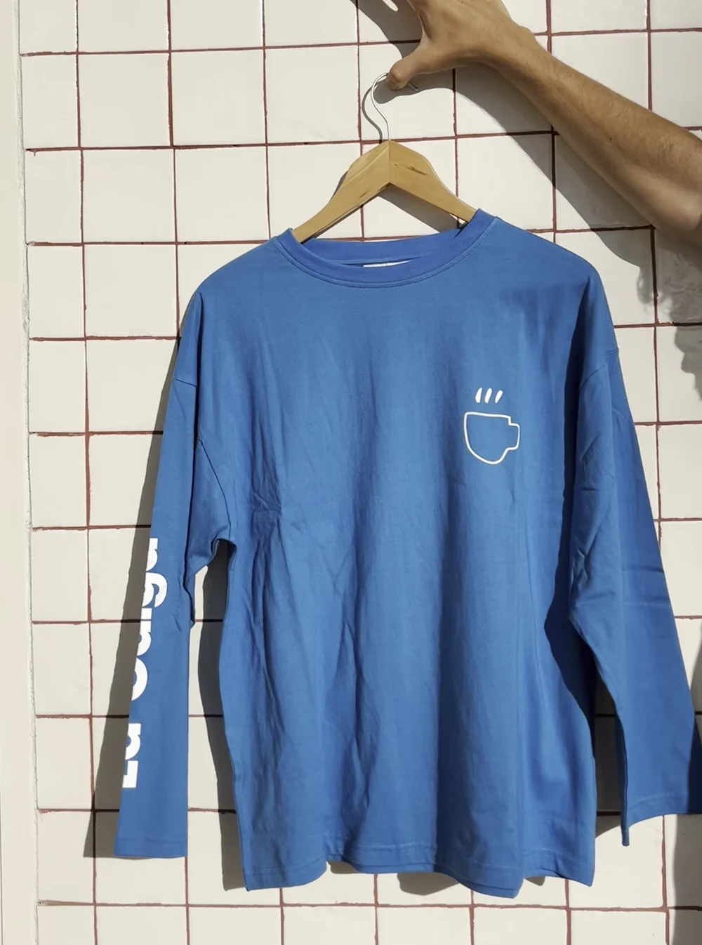 Camiseta Azul Manga Larga