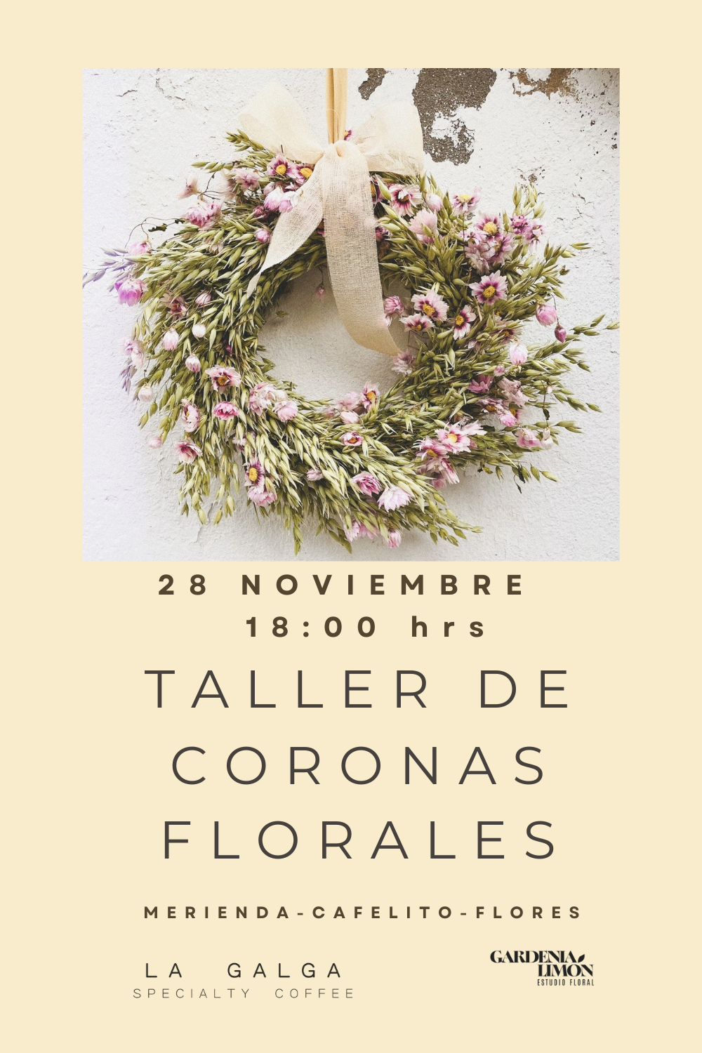 CREA TU CORONA NAVIDEÑA en La Galga Friday, 28th November – 18:00